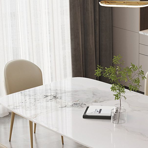 Nordic 1/2/5/6/7 Pieces Rectangle Dining Set Sintered Stone Top Dinette Table Set