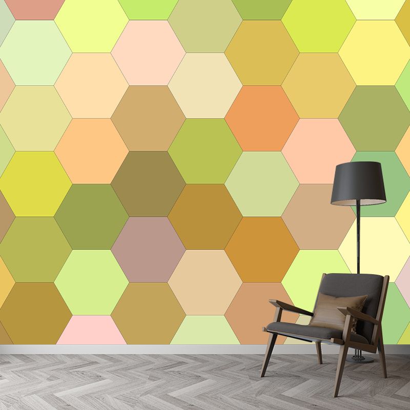 Vertical Illustration Mural Covering Moisture Resistant Multiple Sizes Available