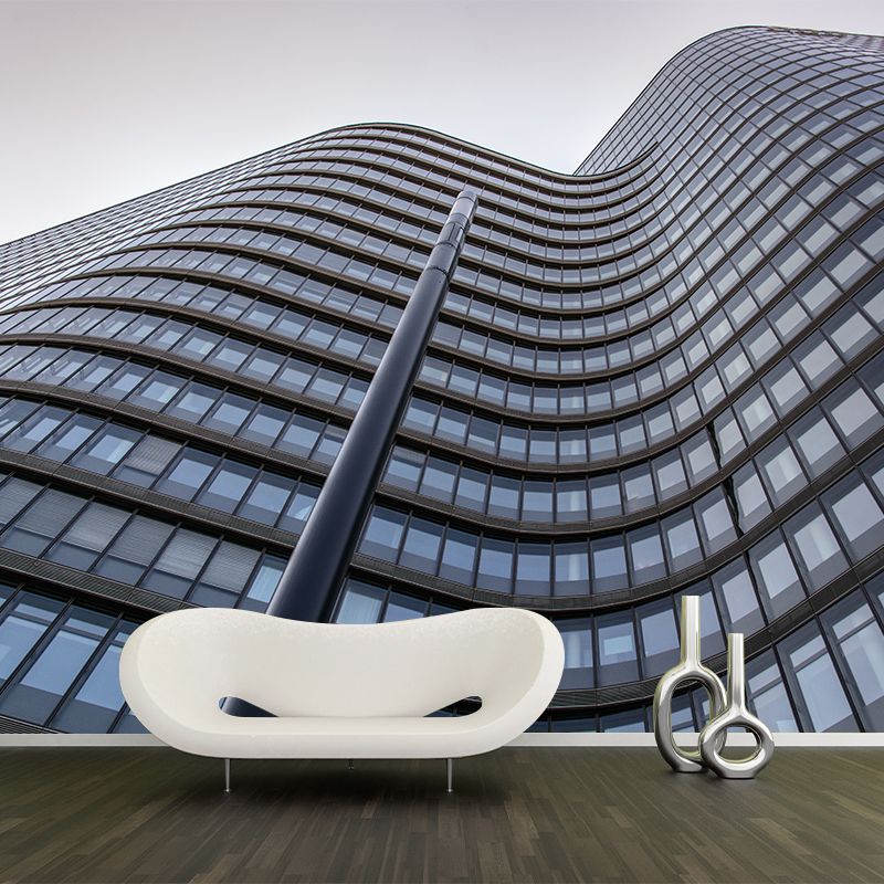 High Building Murals Stain-Resistant Contemporary Wall Decor for Office