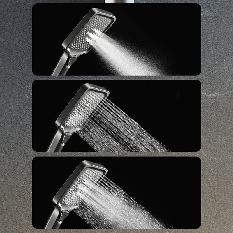 Contemporary Shower Set Slide Bar Dual Shower Head Thermostatic Wall Mounted Shower System