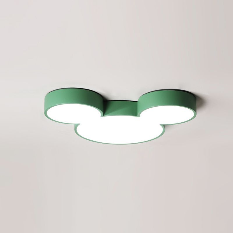 Acrylic Mice Head Flush Mount Lighting Modernist LED Ceiling Light Fixture for Bedroom