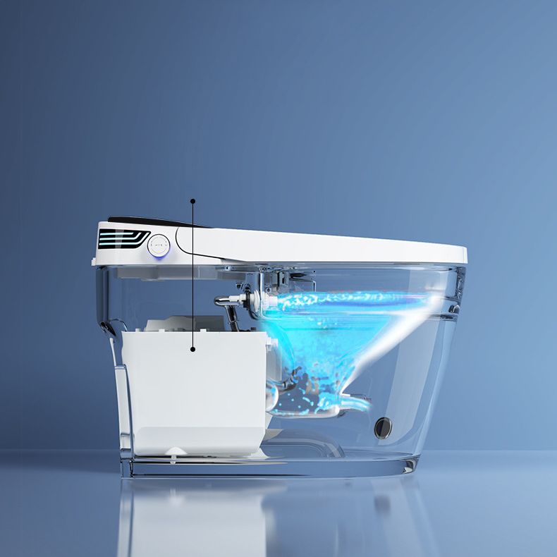 Modern One Piece Toilet Concealed Tank Toilet Bowl for Washroom