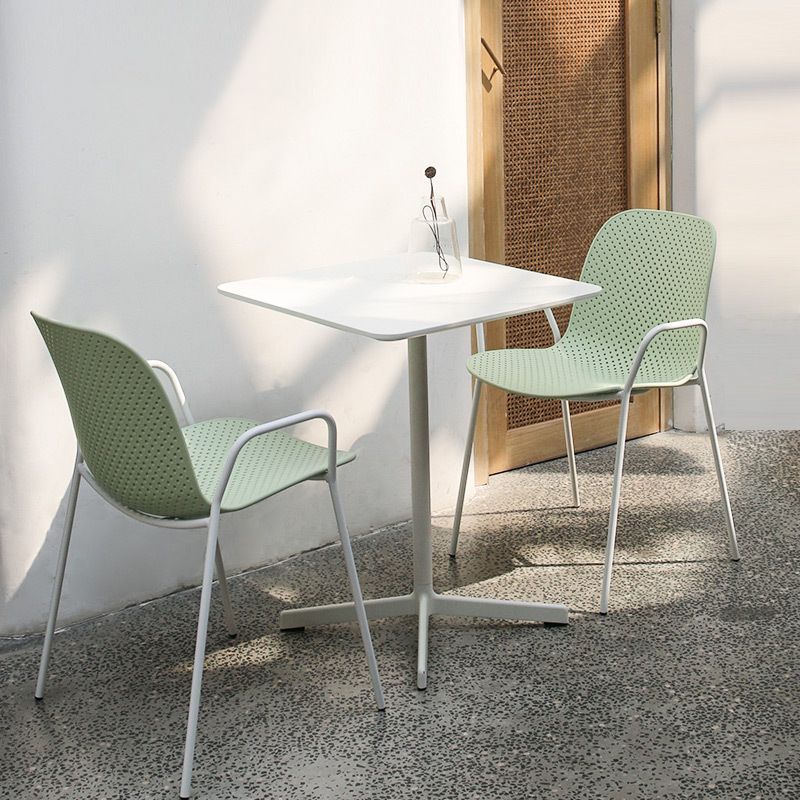 Industrial Style Dining Site Table Metal 4 Legs Dining Room Collection