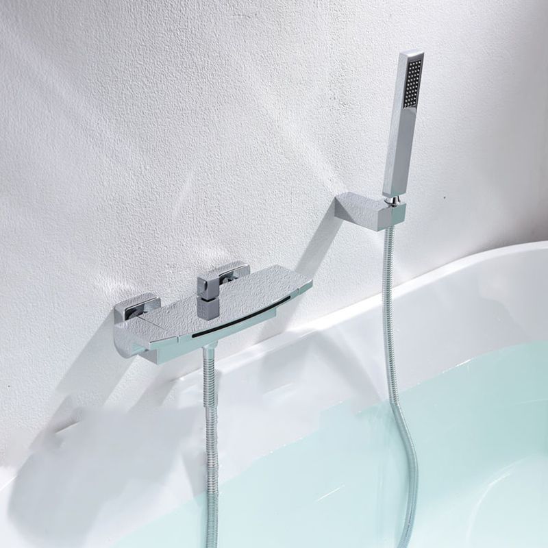 Modern Style Bathtub Faucet Waterfall Handle Style Bathroom Faucet