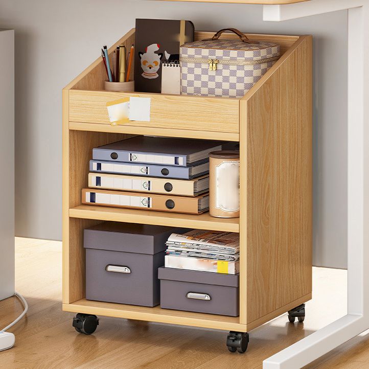 Wood Bookshelf, Multi Tiers Contemporary Bookcase for Bedroom