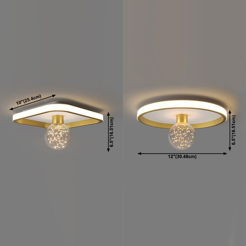 Geometra Soffitto Luce Fissaggio Nordic LED Massimale Montaggio Luce Fissaggio con vetro Shade