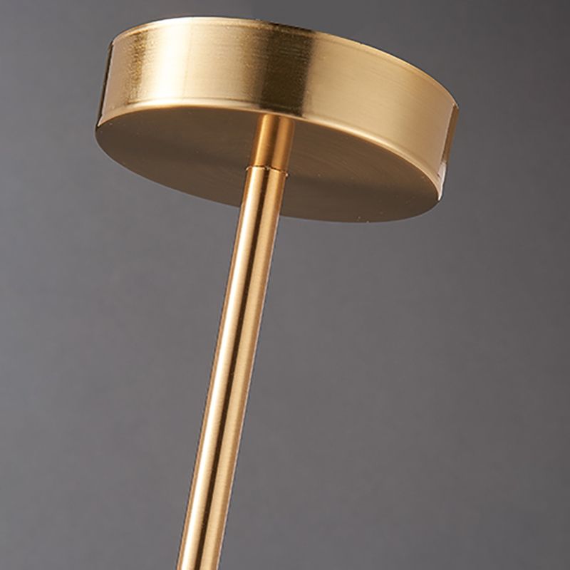 Forma sferica a forma di metallo appeso al soffitto Crystal Crystal 1 Light Sust Light in oro