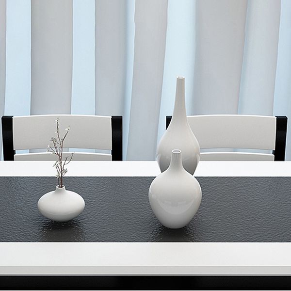 Industrial Kitchen Dinner Table Rectangle 4 Legs Stone Dining Table