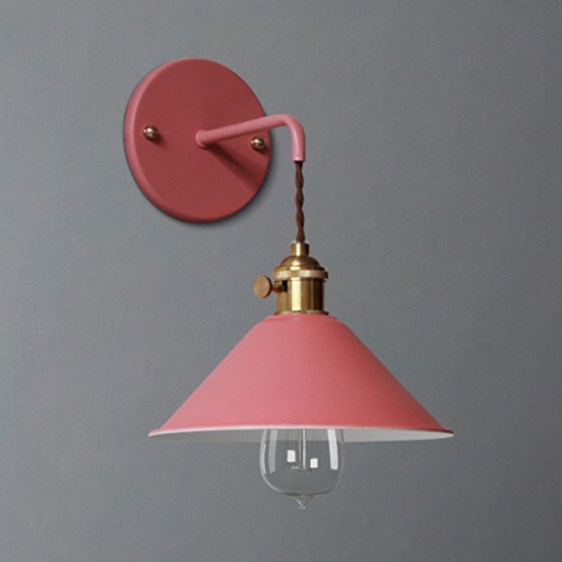 Moderne nordische Makkaron -Hängende Wandlampenmeinungskegelwandleuchte für Innenräume