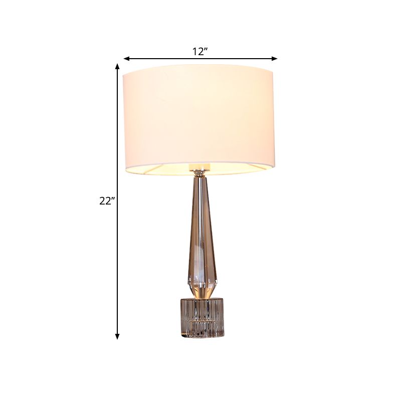 1 lampe de table de nuit ombragée de tête