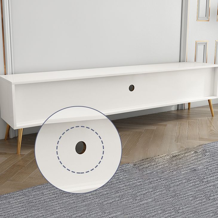 Glam TV Console with Cabinet Engineered Wood TV Media Stand with Drawers