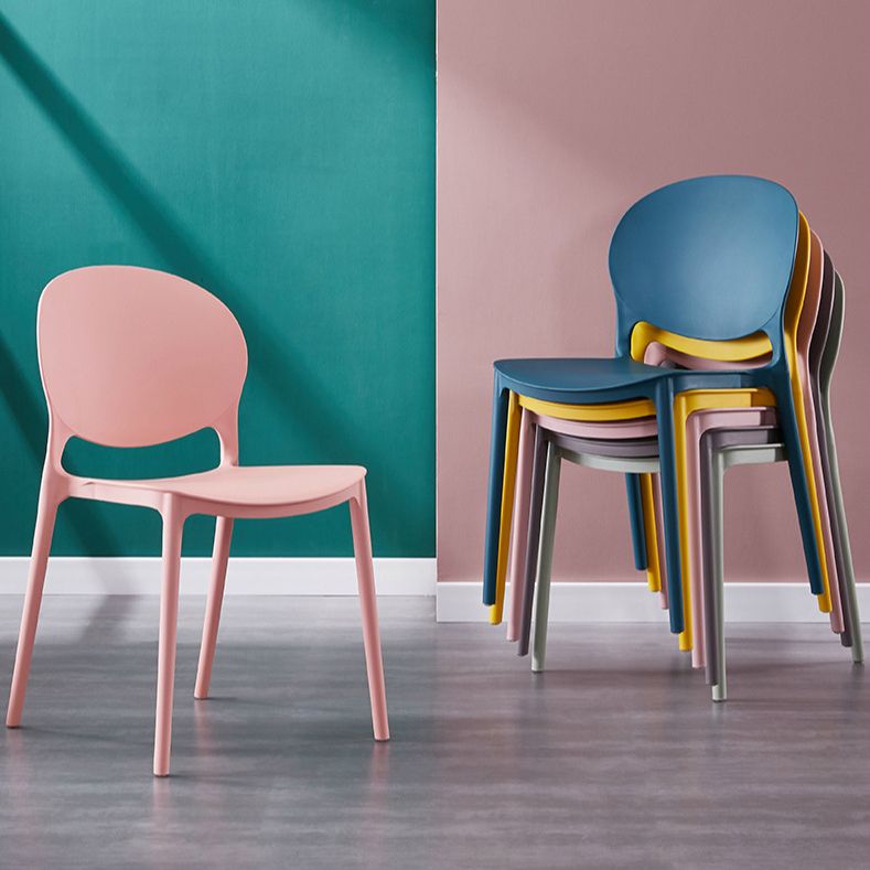 Plastica moderna contemporanea moderna sala da pranzo sedia ladogenna aperta