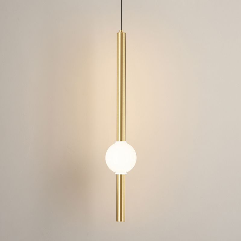 Salle de salle à manger minimalisme de pendentif en fer linéaire