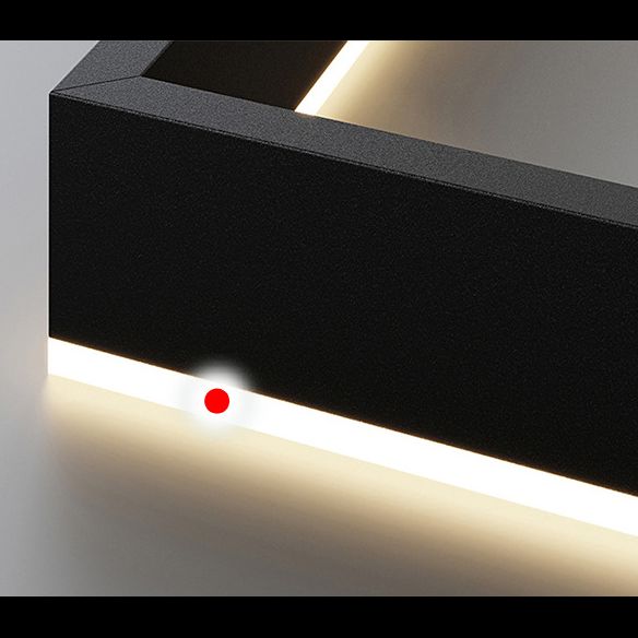 Accesorios de iluminación de lámparas cuadradas modernas Luz de araña de metal