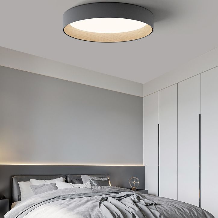 Acrylic Circular LED Flush Mount in Modern Concise Style Aluminium Indoor Ceiling Light