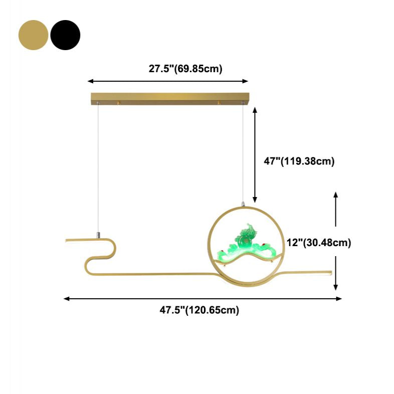 Estilo contemporáneo Luces de isla lineal Luces de metal 2 Lighting Lighting Lighting Accesorios