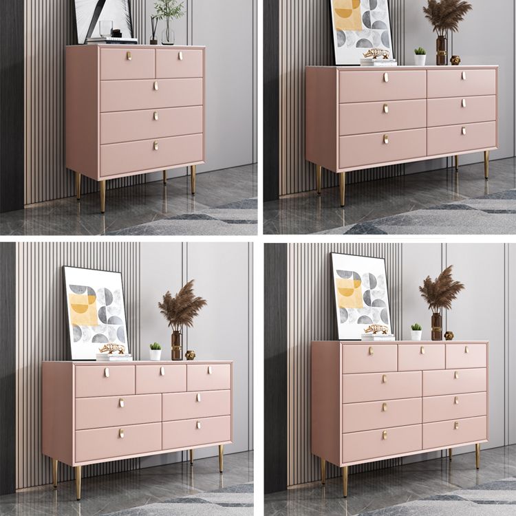 15.6-inch Width Classic Glam Dresser Stone Storage Chest with 5/6/7/9 Drawers