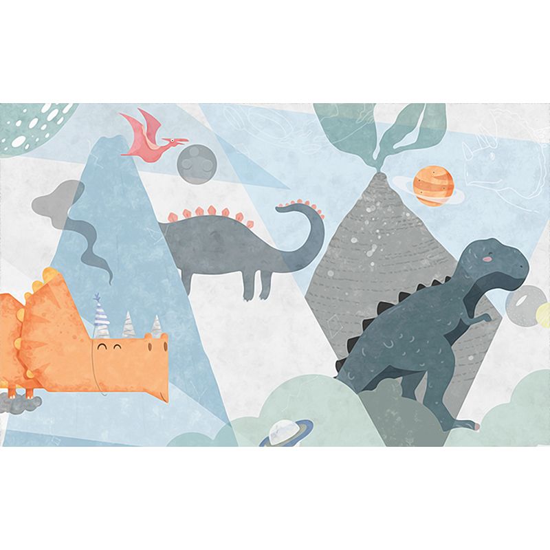 Animals Wallpaper Mural Cartoon Stain Resistant Kids Bedroom Wall Art, Made to Measure