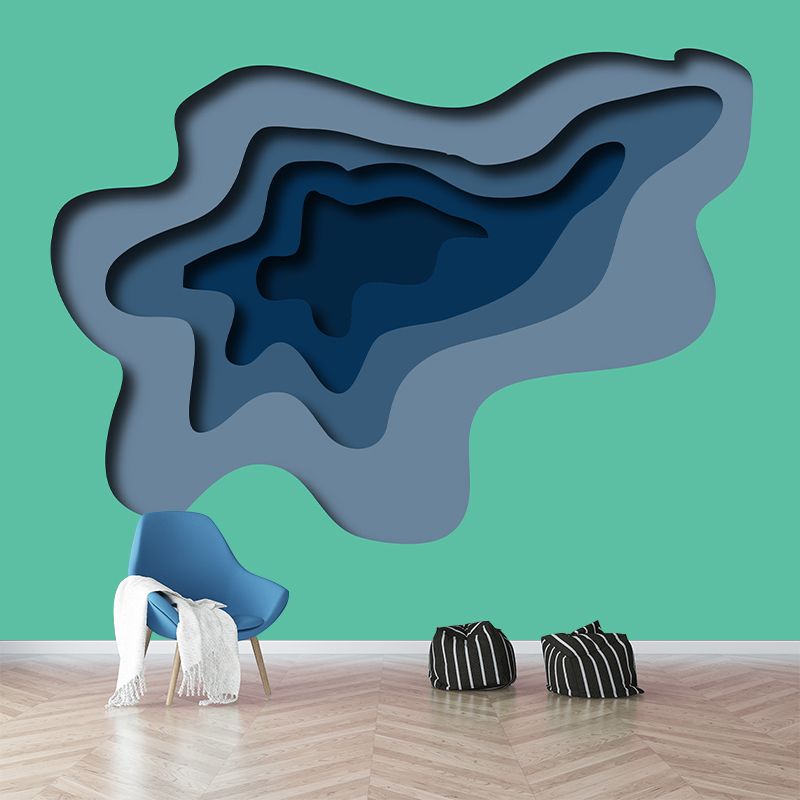 Environment Friendly Abstract Style Mural Wallpaper Illustration Indoor Wall Mural