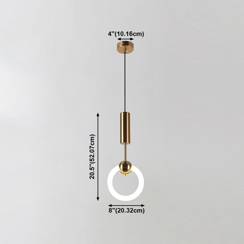 LED contemporain Light Light Simple Linear Pending Lighting Fixtures pour chambre à coucher