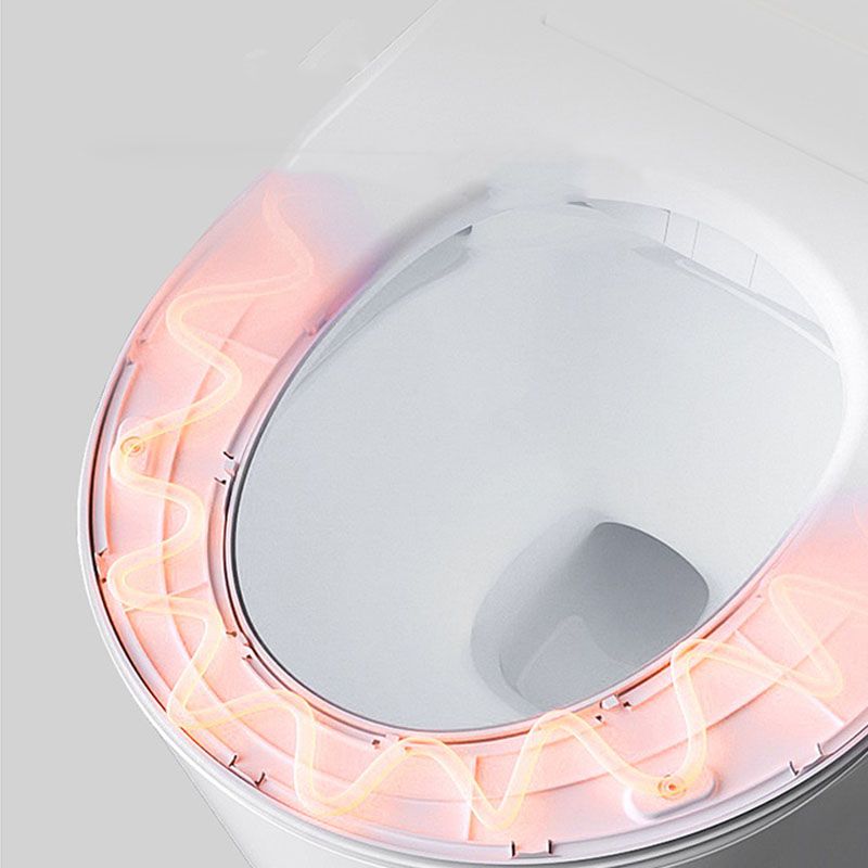 Elongated Toilet Wall Hung 1-Piece Automatic UV Sterilization Toilet with Concealed Tank