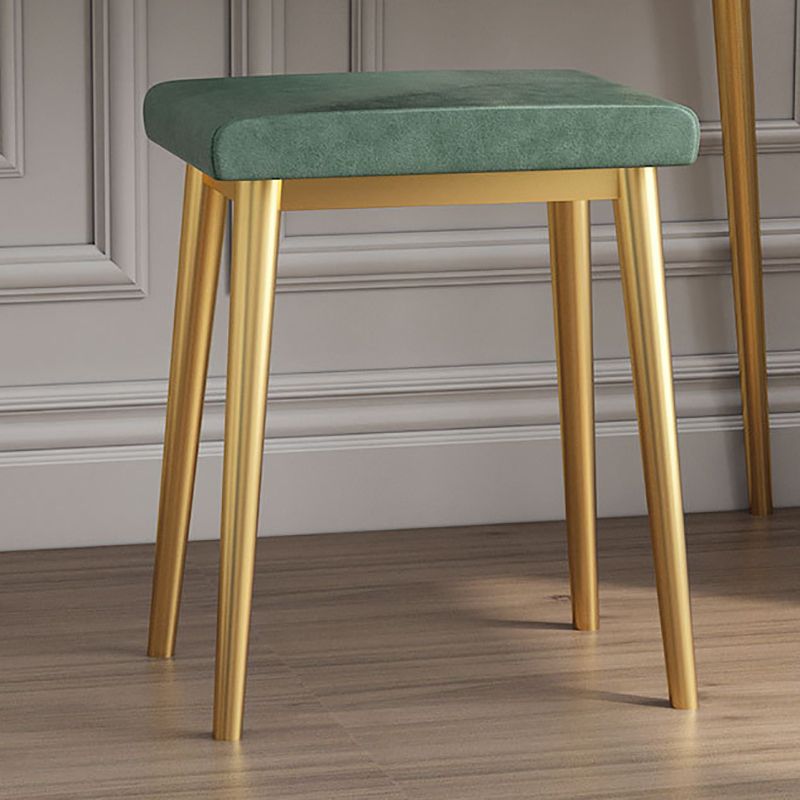 15.74" Wide Green Makeup Vanity Desk Glam Vanity Tables with 2 Drawers