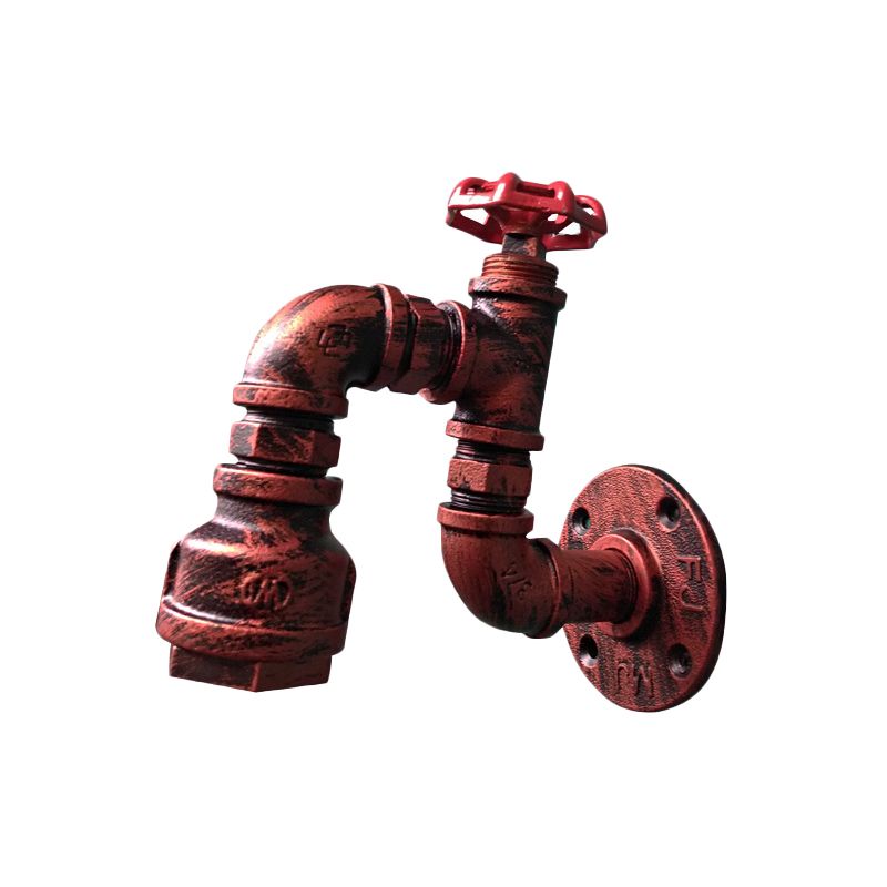 Puls Eisenwandbeleuchtung antikes 1-Licht-Restaurant Wandhalterung Licht mit Dekorationsventil