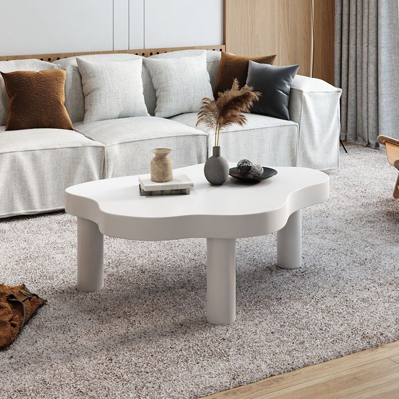 Modern Style Solid Wood Top Walnut/wood/white/teak/black Free Shape Coffee Table
