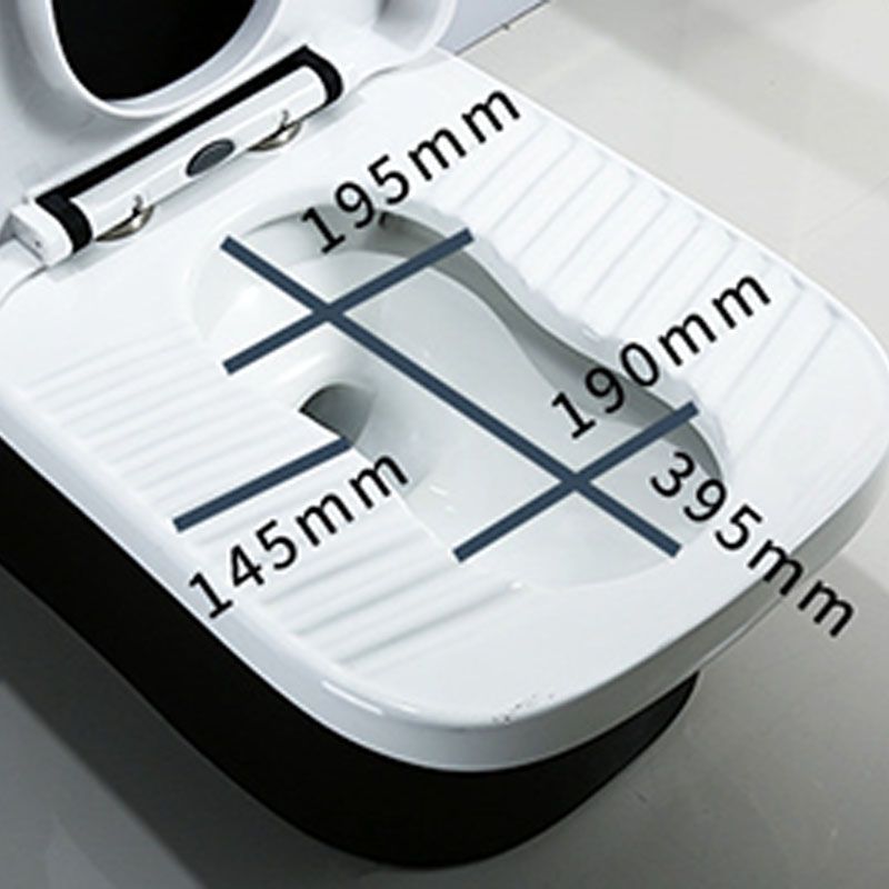 Siphon Jet Toilet Water Efficient Compact Toilet with Ceramic Glazed Surface