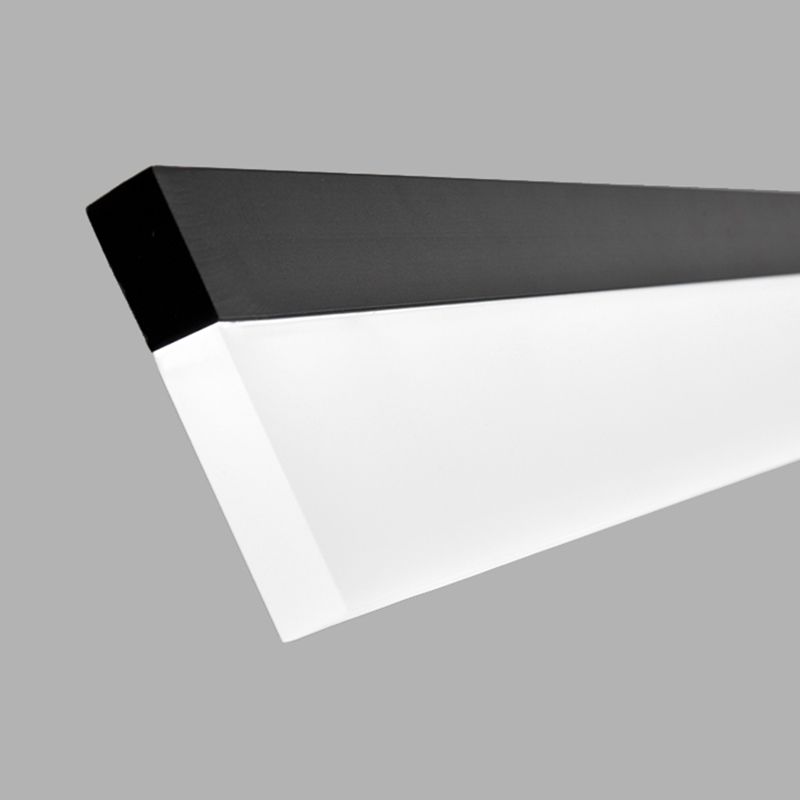 Lámpara colgante de rectángulo LED de lámpara colgante simple para el comedor de la oficina del comedor