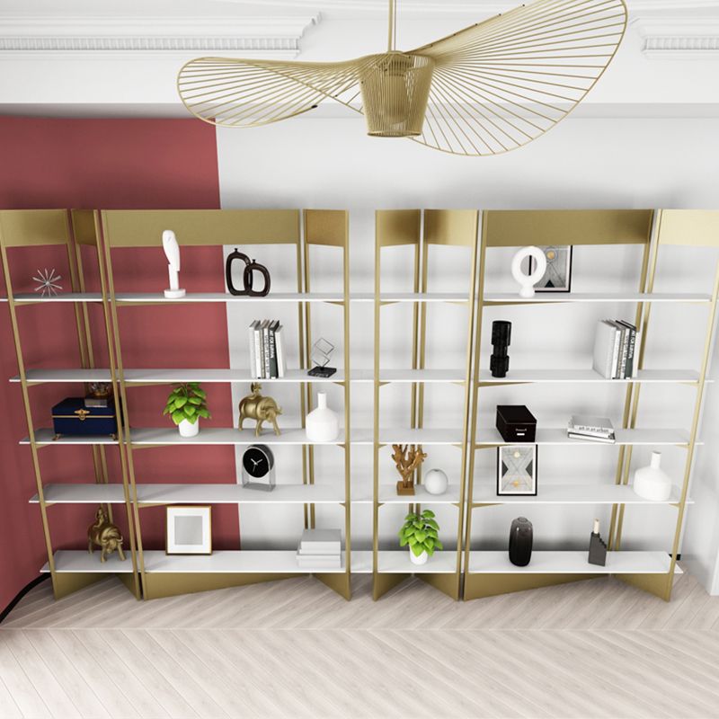 Industrial Style Bookshelf 5-Shelf Open Bookcase for Home Office