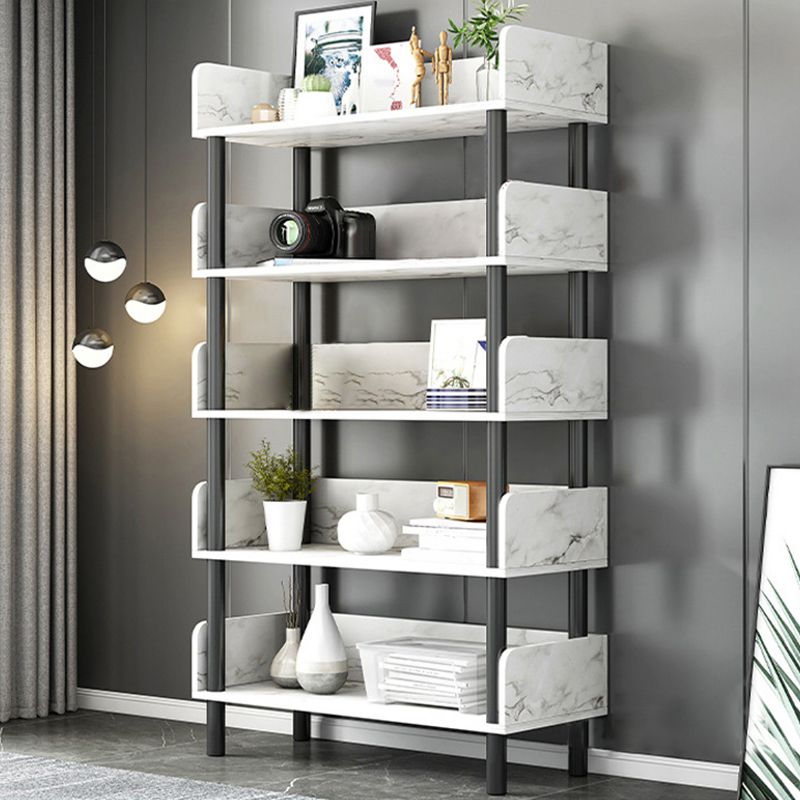 Engineered Wood Standard Bookshelf Open Back Bookcase with Shelves