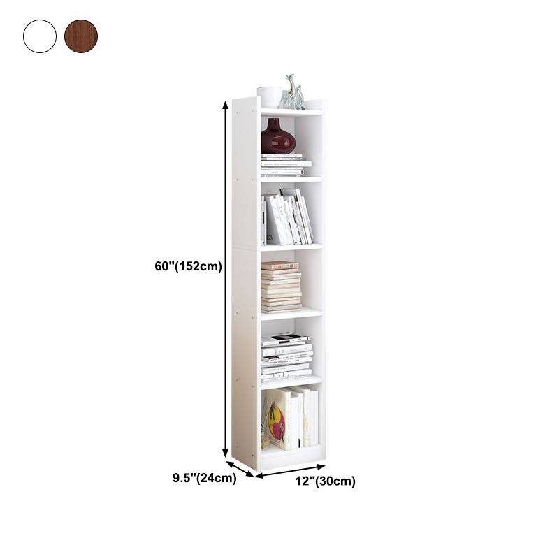 Closed Wooden Bookshelf Modern Home Living Room Corner Bookcase