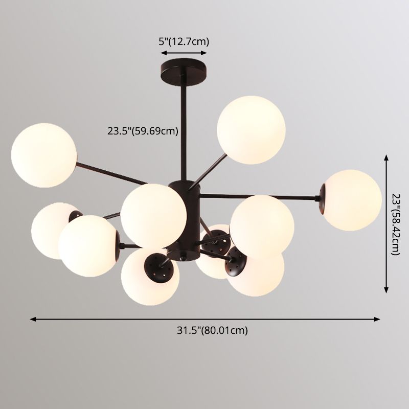 Aparte de iluminación de latón completo de estilo negro