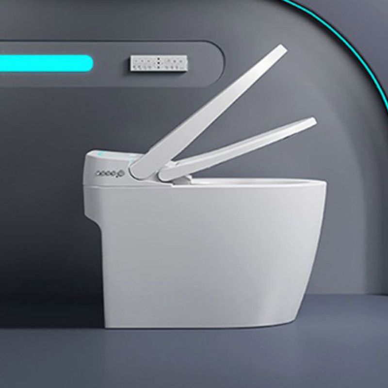 Modern Concealed Tank Toilet Skirted ABS Floor Mount Flush Toilet with Seat