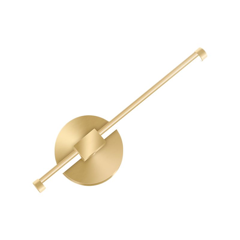 Gold Tube/Stick Wall Lighting Ideas Simple Aluminum LED Wall Mounted Lamp for Boys Bedside