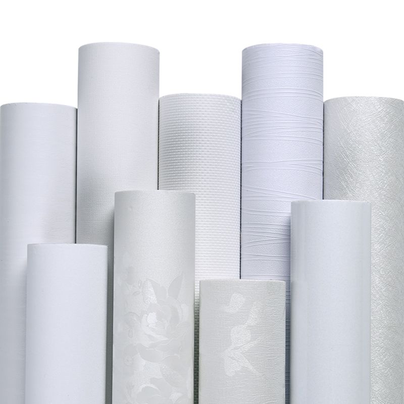 Plain Pattern Wallpaper Roll Simple Self-Adhesive Living Room Wall Covering, 57.1-sq ft