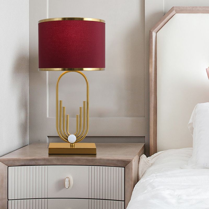 Postmodern Eye Caring Table Lamp Minimalist Metal Night Stand Light for Sitting Room