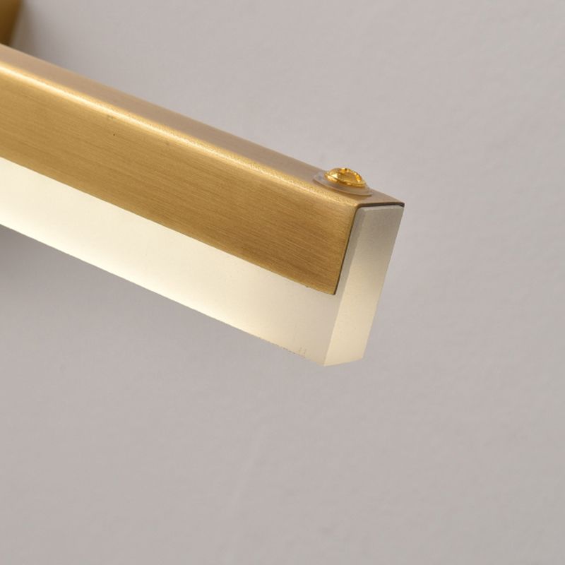 Luces de tocador montadas en la pared recta de mediados de siglo Ideas de iluminación de pared de luz para el baño