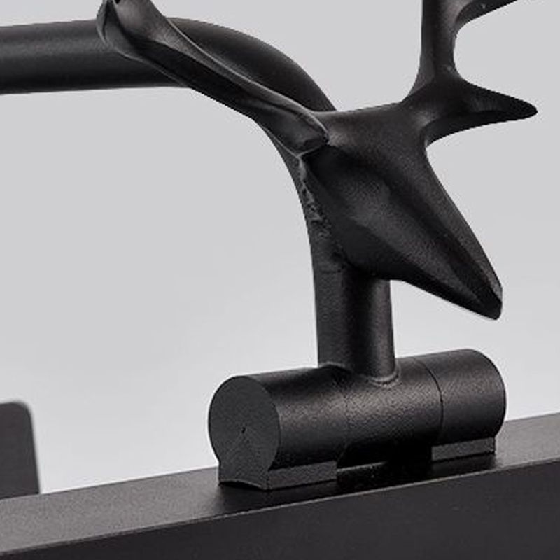 Metall Linear Wandleuchte moderne 1-Lichtspiegel Wandhalterung Licht in Schwarz