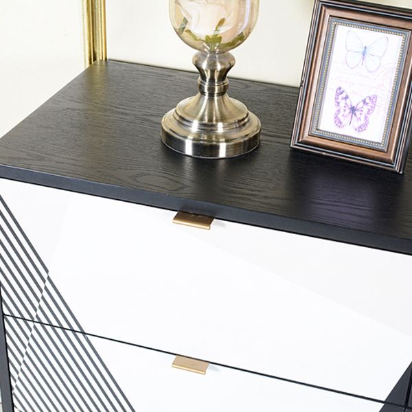 15.6-inch W Solid Wood Storage Chest Classic Glam Dresser with 3/5/6 Drawers
