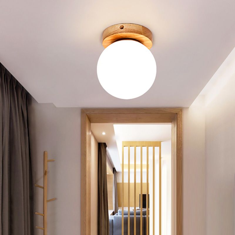 Plafond ombragé Fixture moderne Style moderne Couloir en bois Légère ébullition en Beige