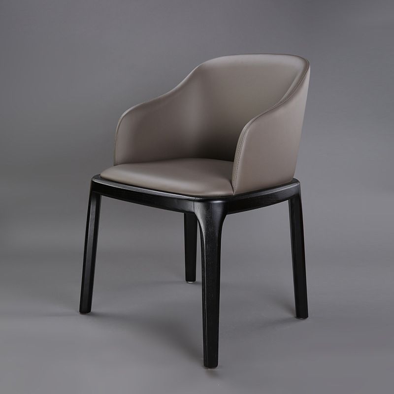 Traditional Chair Wood Solid Back Dining Room Chair for Kitchen