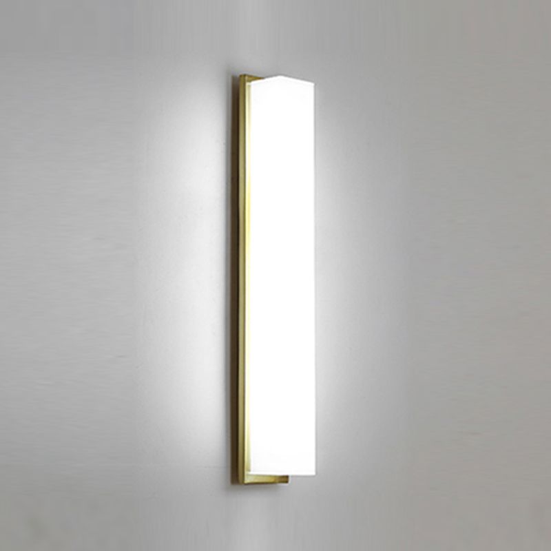 Modern Metal Wall Sconce Cylinder 1 Light Wall Light with Glass for Bedroom
