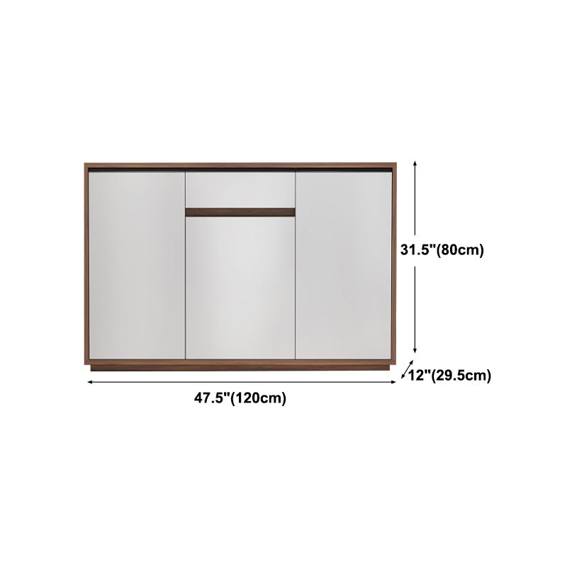 Modern Engineer Wood Cabinets Table Brown Top Sideboard for Kitchen