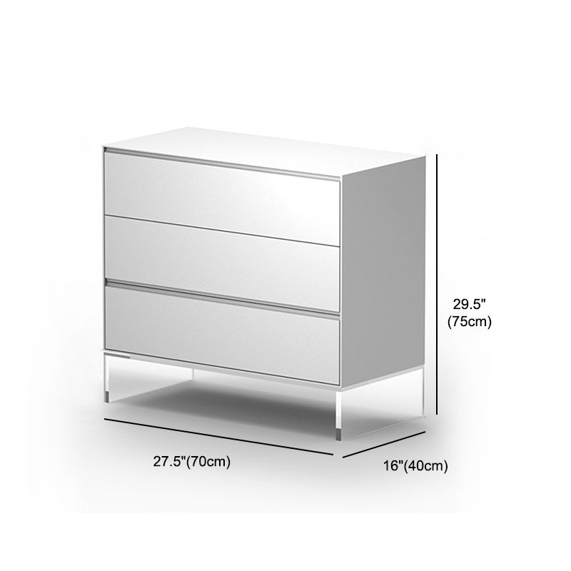 White Buffet Table Wood Modern Style Kitchen Table for Dinning Room