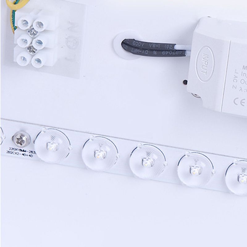 Plafonnier encastré géométrique en acrylique, plafonnier à 1 lumière de style moderne