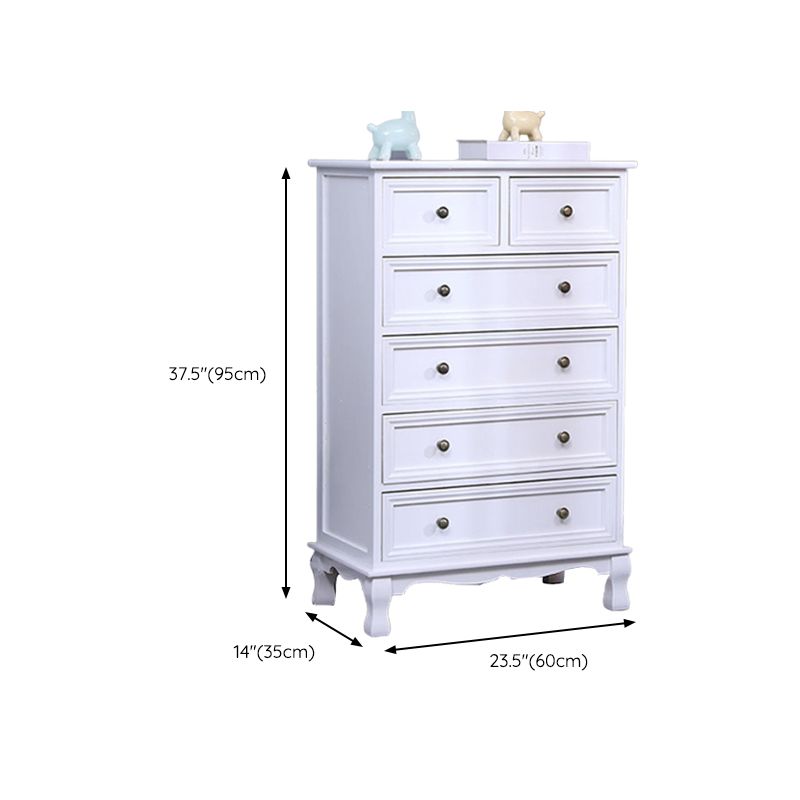 Contemporary Solid Wood Storage Chest Dresser Bedroom Dresser