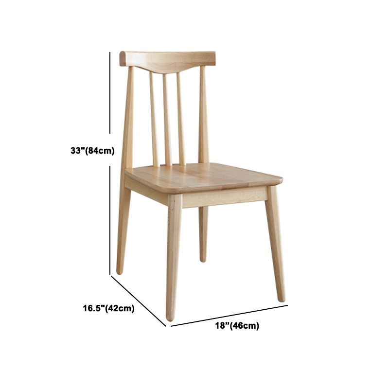 Modern Rectangle Dining Set 1/2/5/7 Pieces Solid Wood Dining Table with Chairs