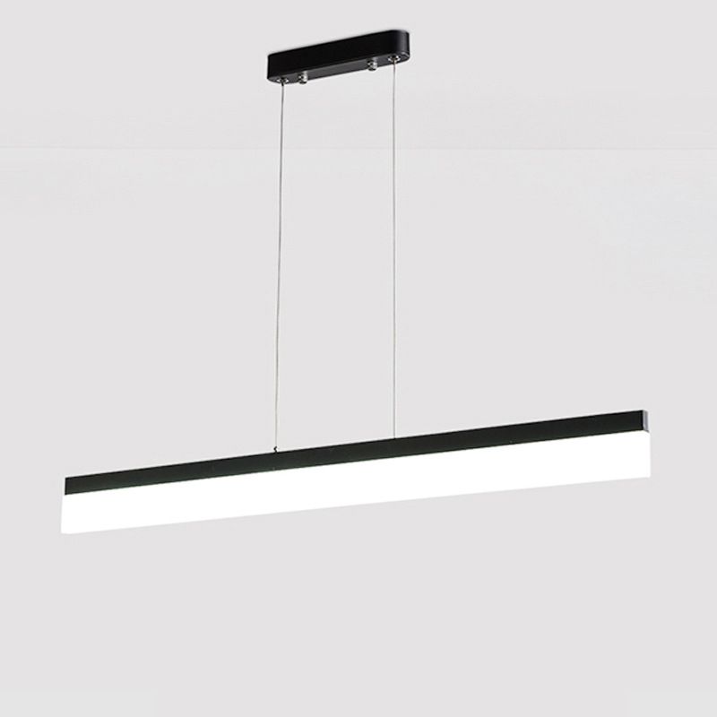 Linear Island Chandelier Lights Simplicity Acrylic Chandelier Lighting Fixtures for Office